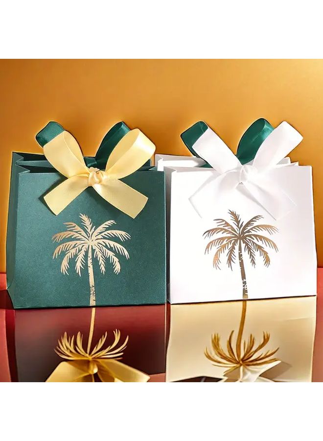 Green Gift Box With Yellow Ribbon For Weddings Parties And Business Events - Image 5
